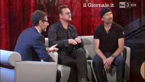 Bono a Fazio in diretta tv: "Devono chiamarti Mr Valium"