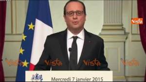 Charlie Hebdo, Hollande: "Morti per la libertà"