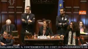 Camera, Laura Boldrini contro i 5 Stelle