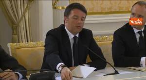 Ucraina, Renzi: ​"Solo soluzione politica"