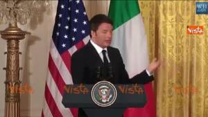 Renzi: "Gli Stati Uniti sono il nostro modello di crescita"