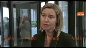 Mogherini: "Intervento navale anti-scafisti"