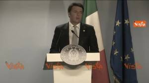 Terrorismo, Renzi: "Tenere alta l'attenzione"