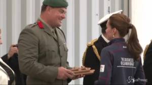 William e Kate in tuta blu navy all'America's Cup di Portsmouth