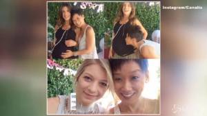 Elisabetta Canalis con le amiche al baby shower fra coccole e regali