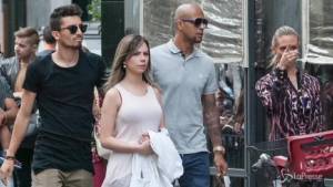 Felipe Melo e famiglia in giro per shopping assieme a Telles e fidanzata 