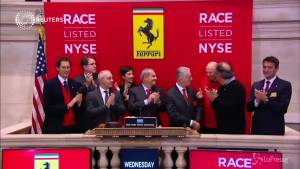 Ferrari debutta a Wall Street: Marchionne apre gli scambi