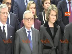 Il minuto di silenzio alla Commissione europea