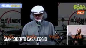 Casaleggio, l'ultimo intervento dal palco: "Presto al potere"
