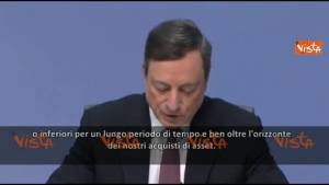 Draghi: tassi interesse Bce restano invariati 