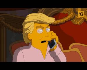 Anche i Simpsons contro Trump