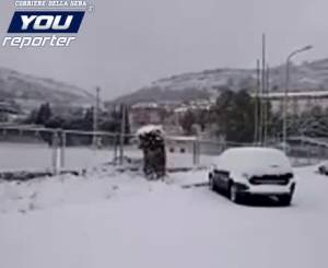 Enna, la neve arriva anche in Sicilia