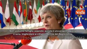 May: "Certezze ai cittadini Ue che vivono da noi"