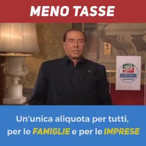 Berlusconi: "Con la flat tax faremo ripartire l'economia"