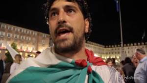 Le proteste dei grillini in piazza a Torino