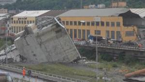 Ponte Morandi, la demolizione