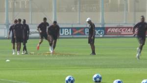 Champions, l'allenamento della Juventus prima della trasferta a Valencia