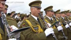 L'arrivo del Papa a Vilnius in Lituania