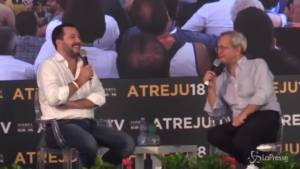 Atreju, siparietto tra Salvini e Mentana: "Potevi andare da Tajani"