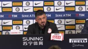 Milan, Gattuso su Donnarumma: "La colpa non è mai di uno solo"