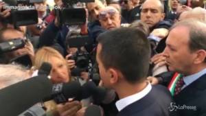 Di Maio in Sicilia: "Tempi di ricostruzione veloci"