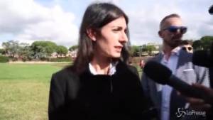 Raggi: "Felice di aver inaugurato il Parco della Giustizia alla Romanina"