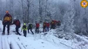 Udine: il recupero di 3 alpinisti bloccati sulla Cima Strugova