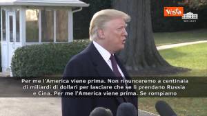 Caso Kashoggi, Trump: “L’America prima, se rompiamo con Arabia Saudita prezzo petrolio alle stelle”