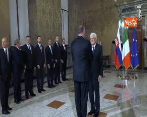 Il presidente Mattarella incontra il presidente della Repubblica Slovacca 