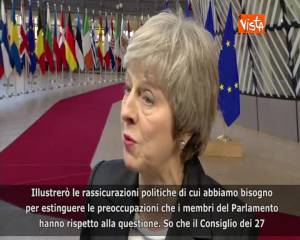 Brexit, May: “Chiederò rassicurazioni politiche di cui Parlamento ha bisogno per votare accordo”