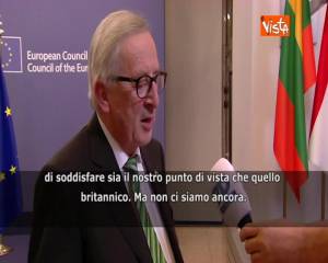 Brexit, Juncker: “Cerchiamo di soddisfare Gran Bretagna e Ue ma ancora non ci siamo”