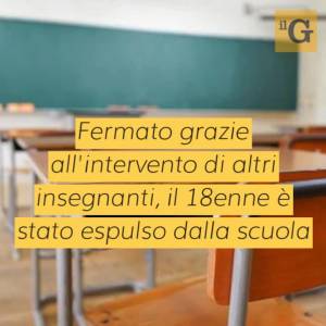 Violenza a scuola, bullo rimproverato pesta a sangue l’insegnante