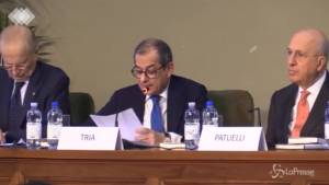 Tria contro i vincoli Ue: "Idea che non ha mai funzionato bene"