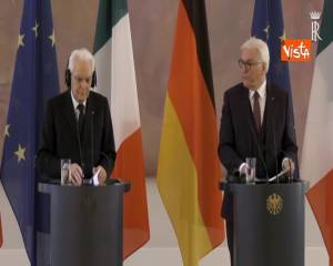 Mattarella a Berlino, Steinmeier: ”Italia e Germania in Ue hanno grande peso”