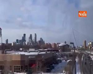 Ondata di gelo da record negli USA, temperature polari nel midwest, le immagini di Minneapolis