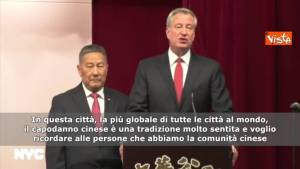 Capodanno cinese, De Blasio (Sindaco New York): “Inserita tra le festività scolastiche”, sottotitoli