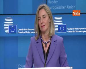  PD, Mogherini: “Non commento parole del senatore Renzi, io faccio del mio meglio” 