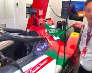 Di Maio nel paddock dell’E-Prix di Roma di Formula E insieme al presidente Alejandro Agag