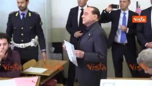 Elezioni europee, il voto del presidente di Forza Italia Silvio Berlusconi