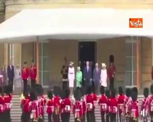 Cerimonia di benvenuto a Buckingham Palace per la visita di Stato di Trump nel Regno Unito