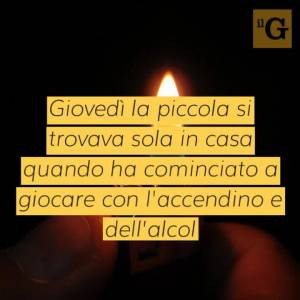 A 9 anni si dà fuoco mentre gioca con l'accendino