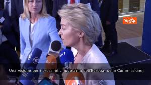 Commissione Ue, von der Leyen: “Svilupperò dialogo con Parlamento e Consiglio Ue” SOTTOTITOLI