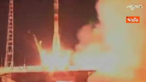 Il lancio della Soyuz con a bordo Luca Parmitano, partita la missione Beyond