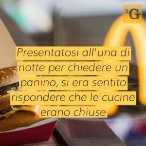 Modena, clandestino tunisino in preda alla furia distrugge McDonald's