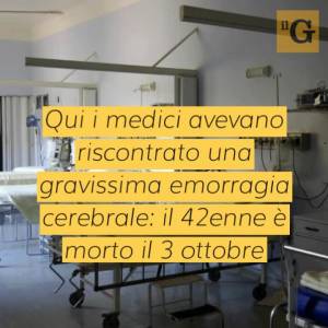 Cade durante trasferimento sul lettino, paziente muore per emorragia: aperta inchiesta