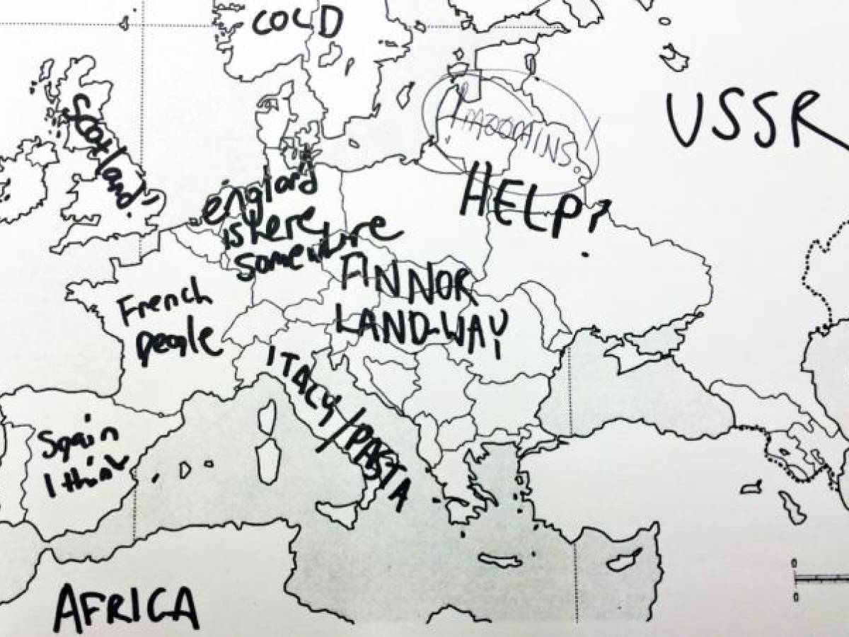 La carta geografica europea: per gli americani è un enigma il sondaggio 