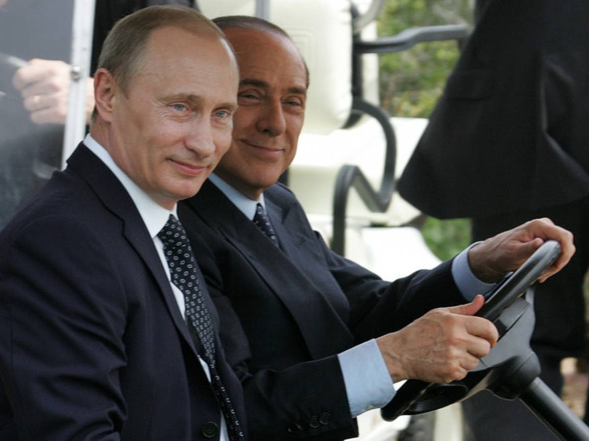 Сильвио Берлускони и Путин