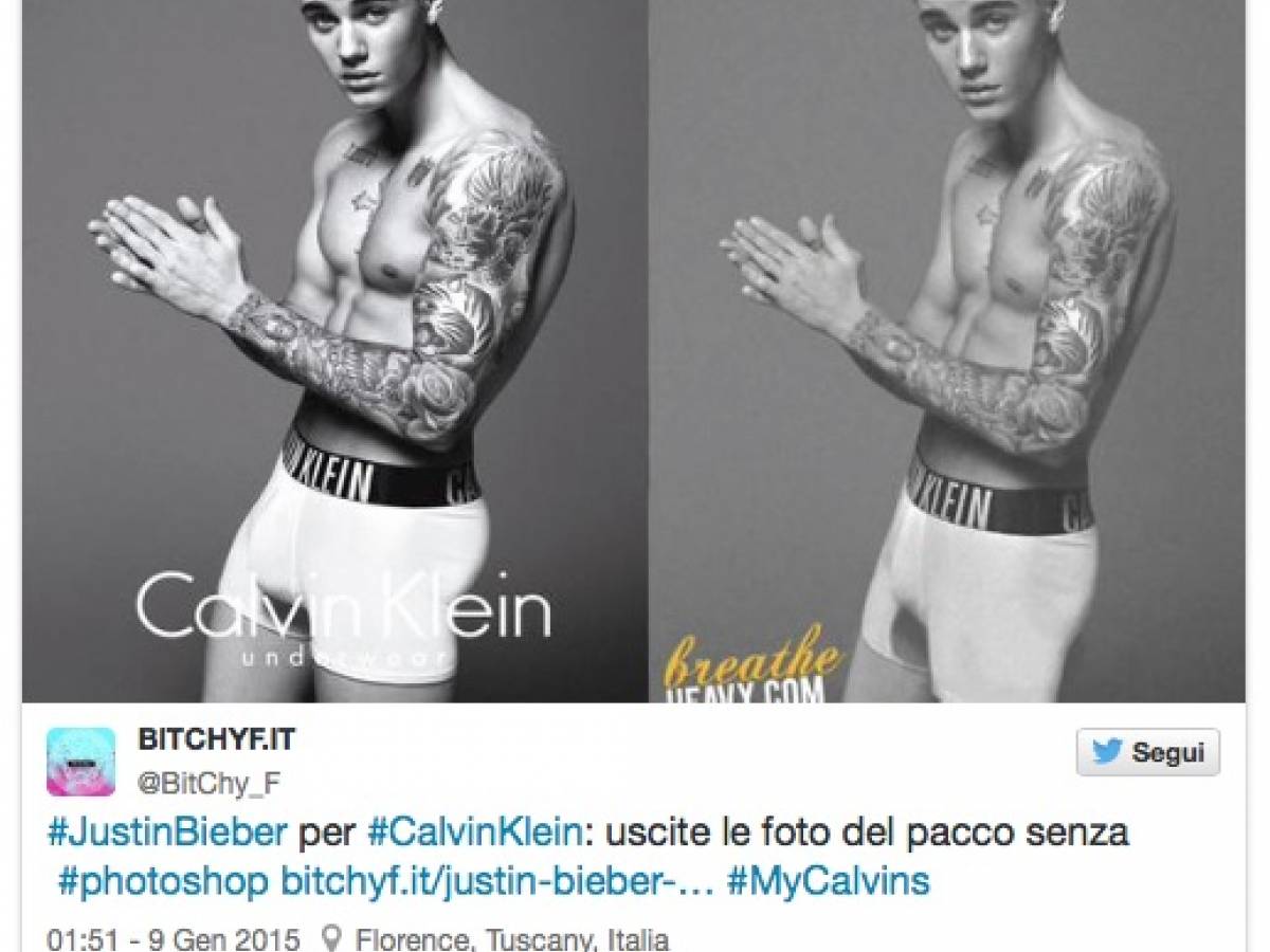 Justin Bieber testimonial: la polemica su Photoshop