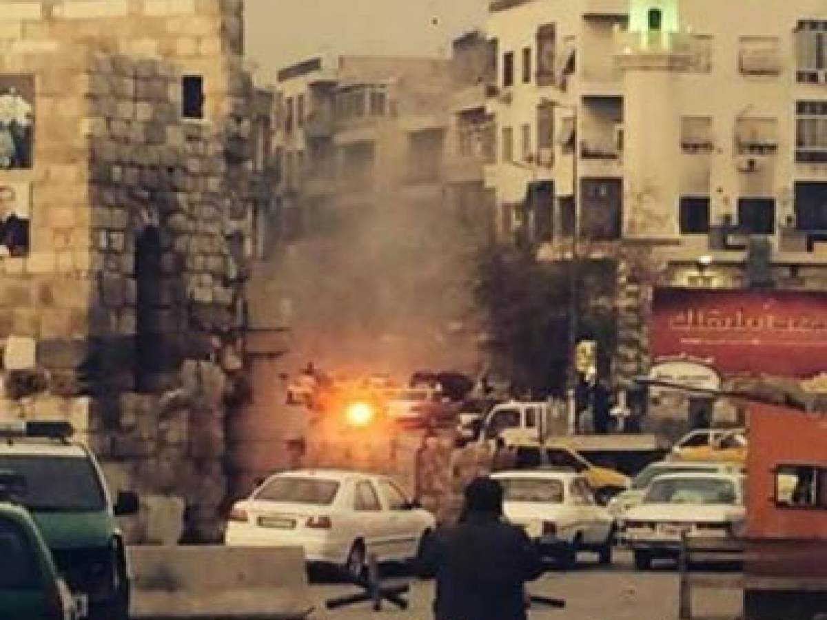 La città di Damasco sotto i colpi di mortaio 2