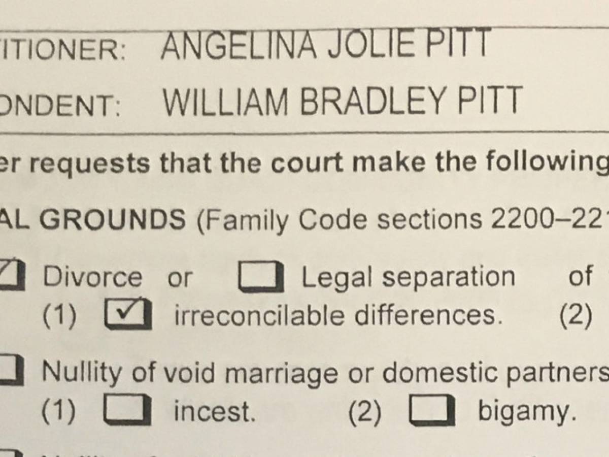 Divorzio Angelina Jolie e Brad Pitt: spuntano i documenti ...